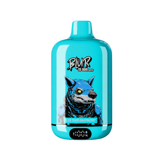 Vaper desechable Blur 15000 Blueberry Sour Raspberry con hasta 15000 caladas y sabor a arándano con frambuesa ácida