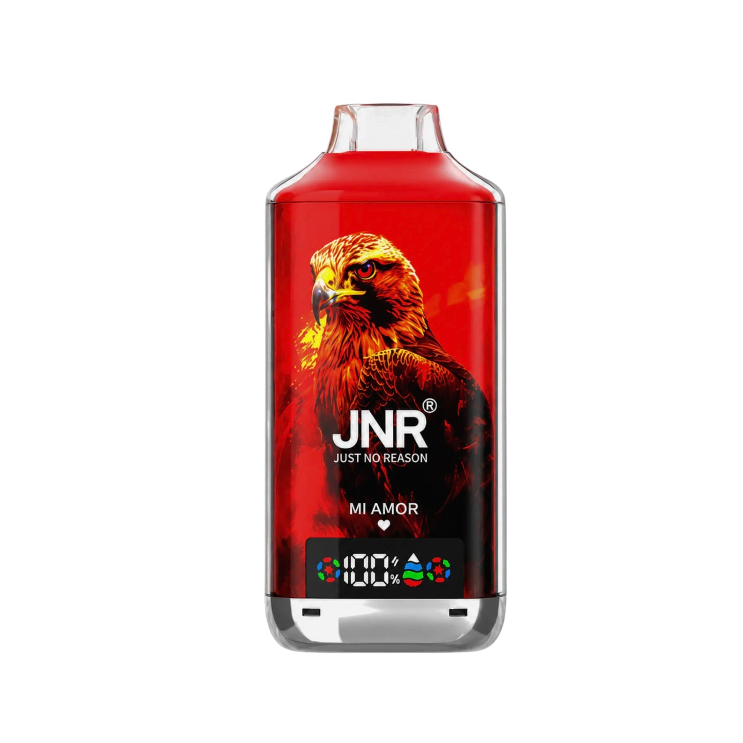 JNR Falcon X 18K Mi Amor con 18000 caladas y sabor dulce, frutal y refrescante