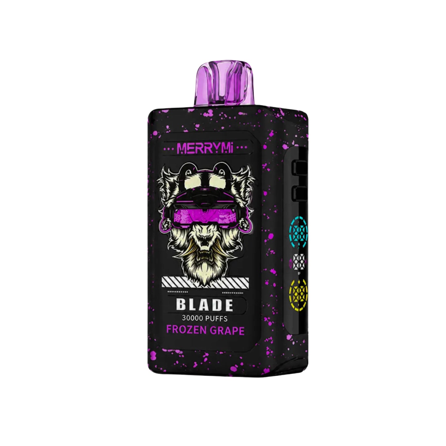 Vaper desechable MerryMi Blade 30K Frozen Grape con hasta 30000 caladas y refrescante sabor a uva helada