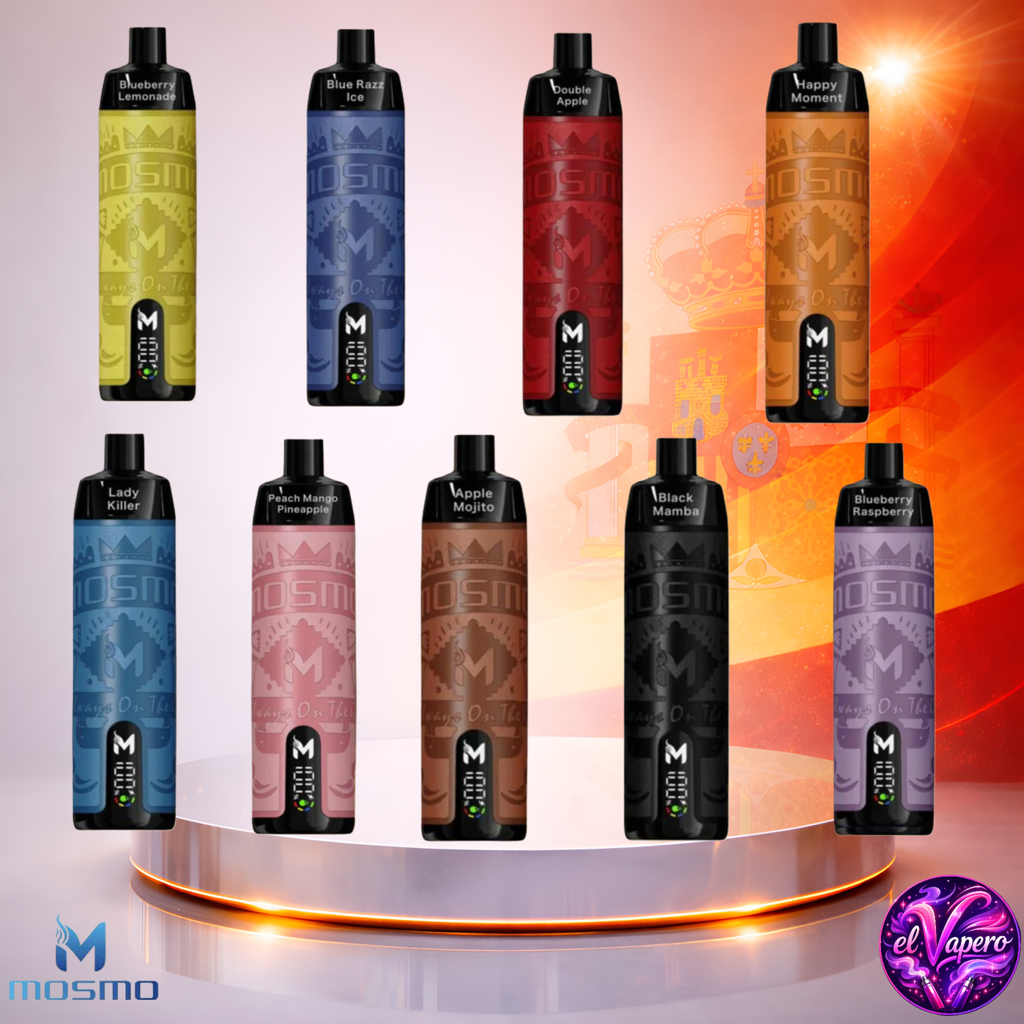 Vapers Desechables - Cigarrillo Electrónico - España - Mosmo - Storm - X Max 15K - Sabores 2 15000 Caladas - Más baratos