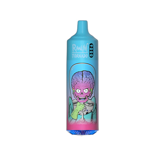 RandM Tornado 9K vaper desechable con nicotina de 9000 caladas, cigarrillo electrónico desechable con muchas caladas, sabores vaper y puff de larga duración