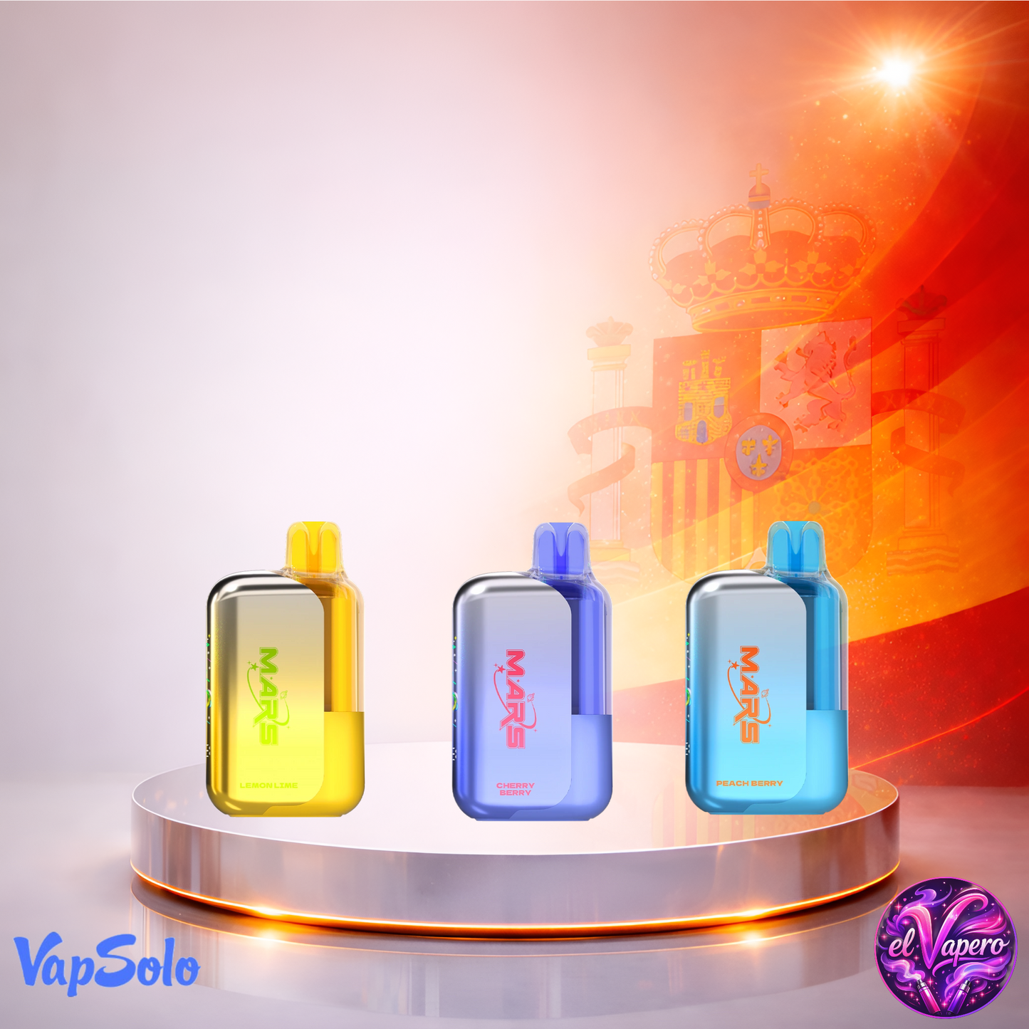 Vapers Desechables - Cigarrillo Electrónico - España - VapSolo - Mars 50K - Sabores 3 50000 Caladas - Más baratos