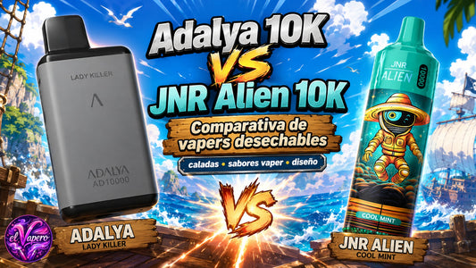 Adalya 10K vs JNR Alien 10K: comparativa de vapers desechables