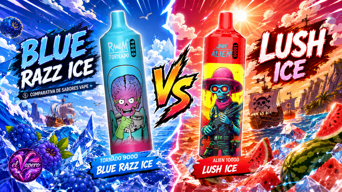 Blue Razz Ice vs Lush Ice: ¿Qué sabor de vape elegir en España?
