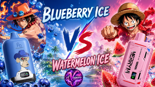Blueberry Ice VS Watermelon Ice: ¿Qué sabor elegir en tu vaper desechable?
