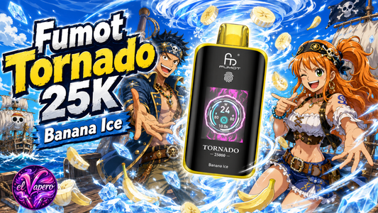 Fumot Tornado 25K: potencia, pantalla inteligente y 25000 caladas