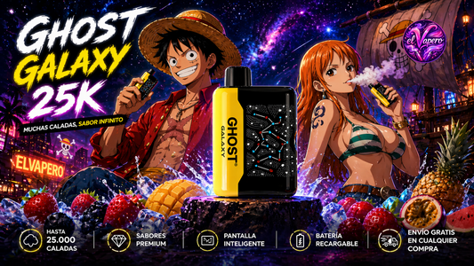 Ghost Galaxy 25K: el vaper desechable con muchas caladas que redefine tu experiencia en España