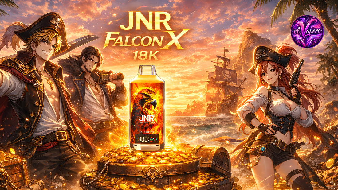 JNR Falcon X 18K: el vaper desechable con muchas caladas que redefine la experiencia premium