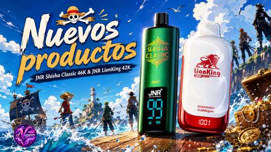 JNR Shisha Classic 46K y JNR LionKing 42K: dos nuevos vapers desechables con muchas caladas en ElVapero