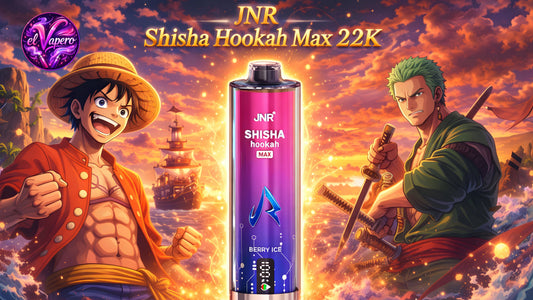 JNR Shisha Hookah Max 22K: el mejor vaper desechable con muchas caladas