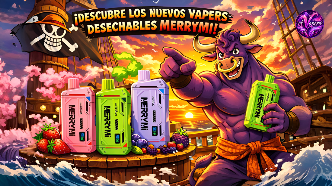 MerryMi M-Mecha 16K con 16000 caladas - un vaper desechable ideal