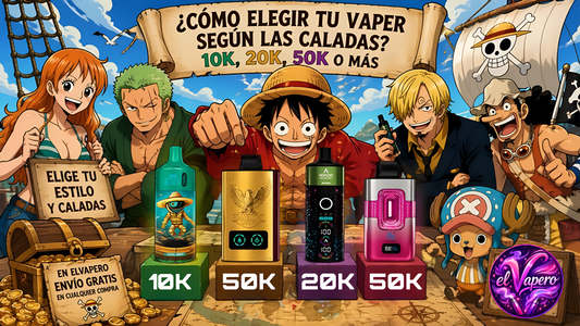 Cómo elegir un vaper según las caladas: 10K, 20K, 50K o más
