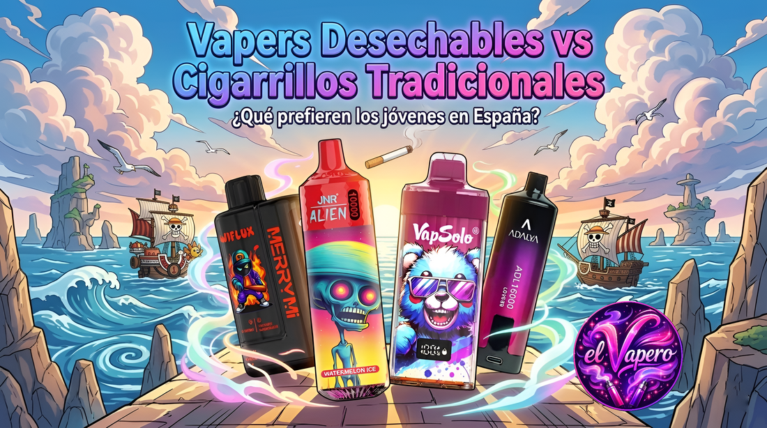 Vapers desechables vs cigarrillos tradicionales: ¿qué prefieren los jóvenes en España?
