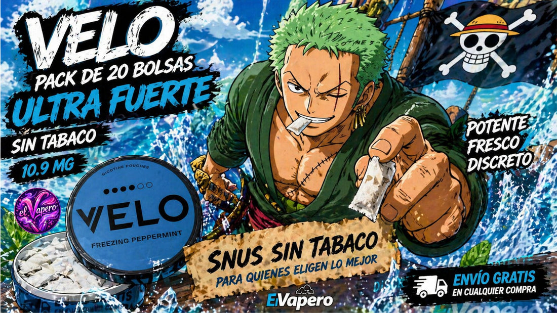 VELO Pack de 20 Bolsas de Nicotina Ultra Fuerte: la mejor opción de snus sin tabaco en España