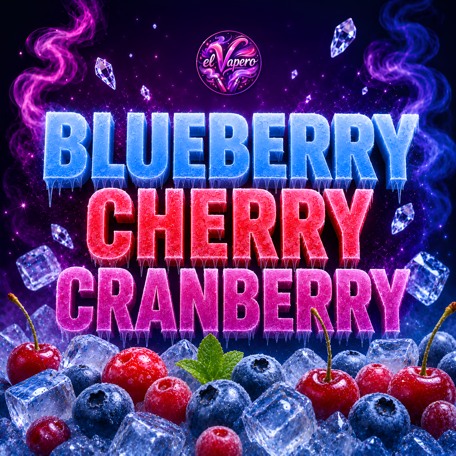 Vapers Desechables Blueberry Cherry Cranberry 🫐🍒