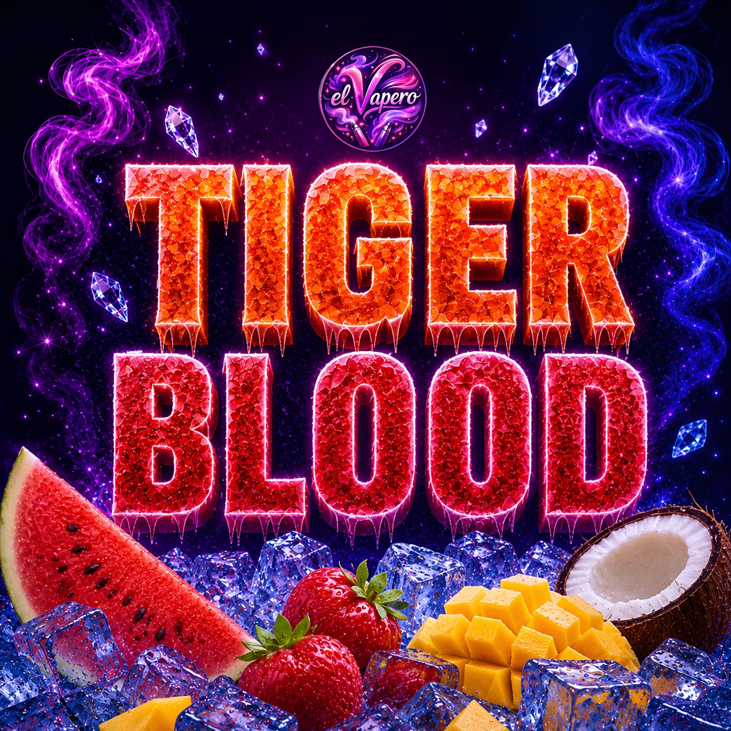 Vapers Desechables Tiger Blood 🐯🍓🥥