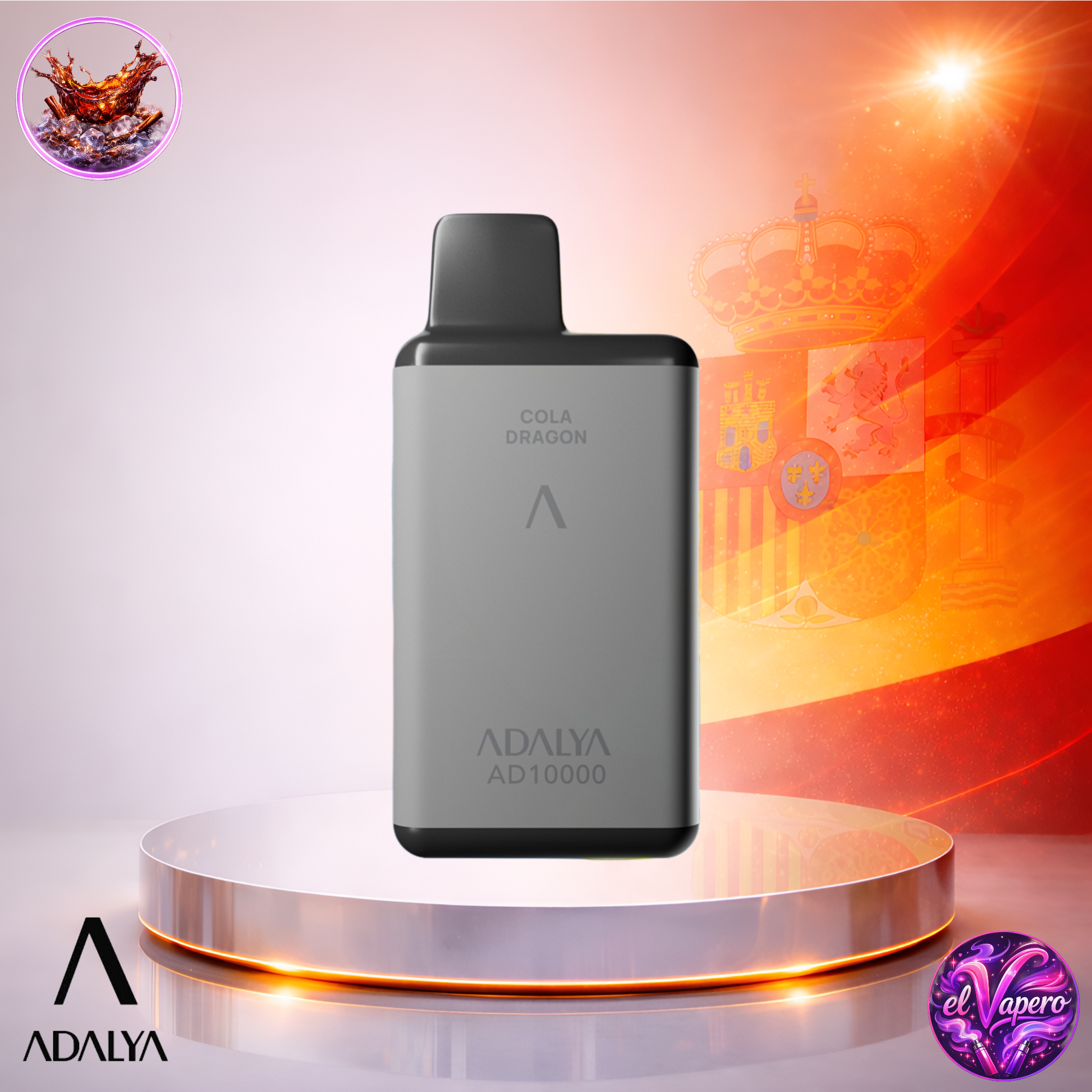 Vapers Desechables - Cigarrillo electrónico - España - Adalya - 10K - Cola Dragon 10000 Caladas - Más baratos
