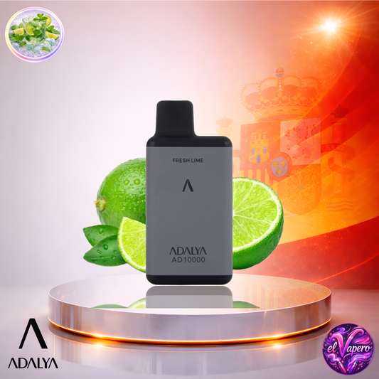 Vapers Desechables - Cigarrillo electrónico - España - Adalya - 10K - Fresh Lime 10000 Caladas - Más baratos