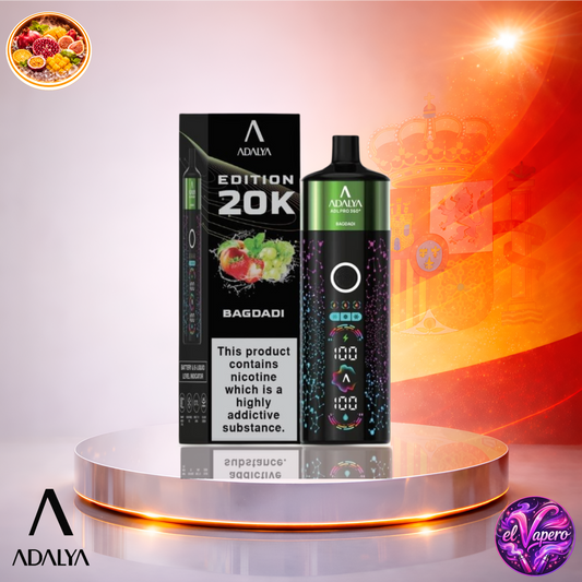 Vapers Desechables - Cigarrillo electrónico - España - Adalya - ADL - PRO360 - 20K - Bagdadi 20000 Caladas - Más baratos