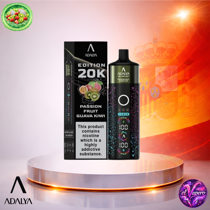 Vapers Desechables - Cigarrillo electrónico - España - Adalya - ADL - PRO360 - 20K - Passion Fruit Guava Kiwi 20000 Caladas - El mejor precio