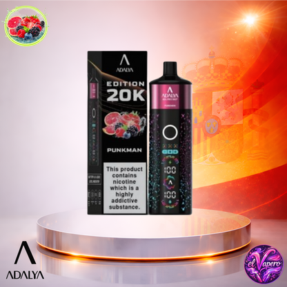 Vapers Desechables - Cigarrillo electrónico - España - Adalya - ADL - PRO360 - 20K - Punkman 20000 Caladas - Los más baratos