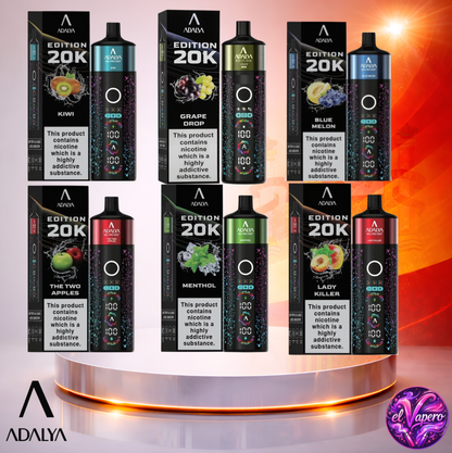 Vapers Desechables - Cigarrillo electrónico - España - Adalya - ADL PRO360 - 20K - Sabores 2 20000 Caladas - Más baratos