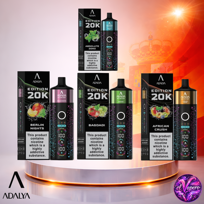 Vapers Desechables - Cigarrillo electrónico - España - Adalya - ADL PRO360 - 20K - Sabores 3 20000 Caladas - El mejor precio