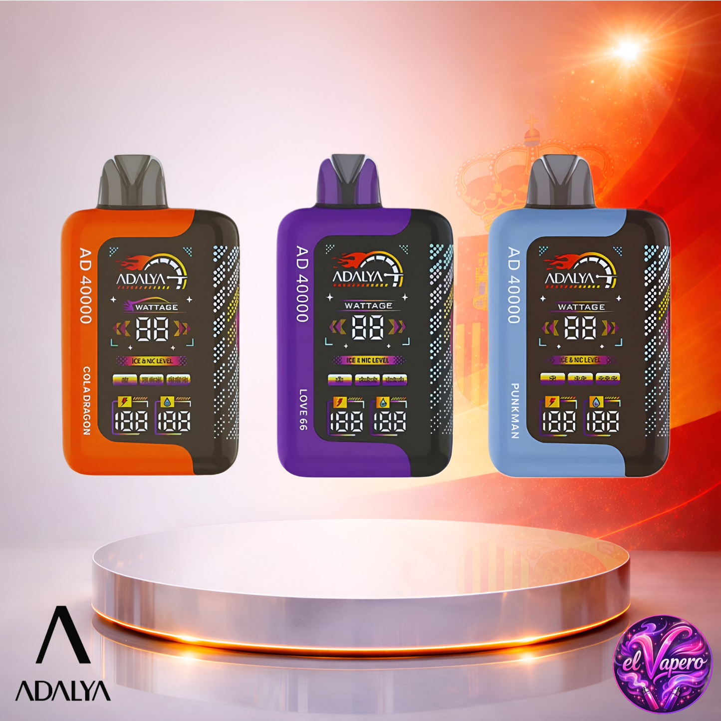 Vapers Desechables - Cigarrillo electrónico - España - Adalya - Aurora - 40K - Sabores 40000 Caladas - Los más baratos