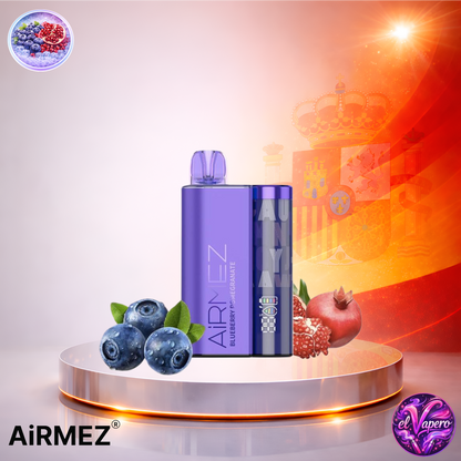 Vapers Desechables - Cigarrillo Electrónico - España - AirMez 12K - Blueberry Pomegranate - 12000 Caladas - Los más baratos