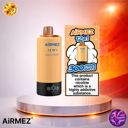 AiRMEZ Exclusive 300K 12en1 - Vaper Desechable - Cigarrillo Electrónico - 2% - 300000 Caladas