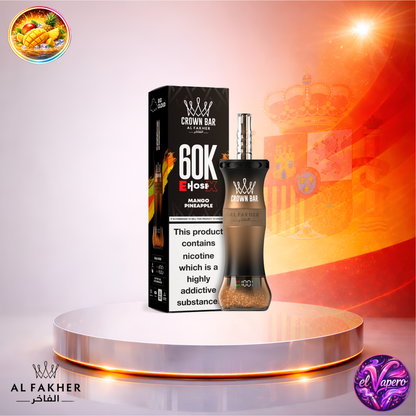 Vapers Desechables - Cigarrillo electrónico - España - Al Fakher Crown Bar EHose X 60K - Mango Pinapple 60000 Caladas - Los más baratos