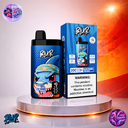 Vapers Desechables - Cigarrillo electrónico - España - Blur - 20000 - 20K - Black Mamba Mr Blue 20000 Caladas - Más baratos
