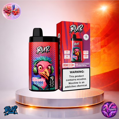 Vapers Desechables - Cigarrillo electrónico - España - Blur - 20000 - 20K - Cherry Watermelon Freeze Strawberry Redbull 20000 Caladas - El mejor precio