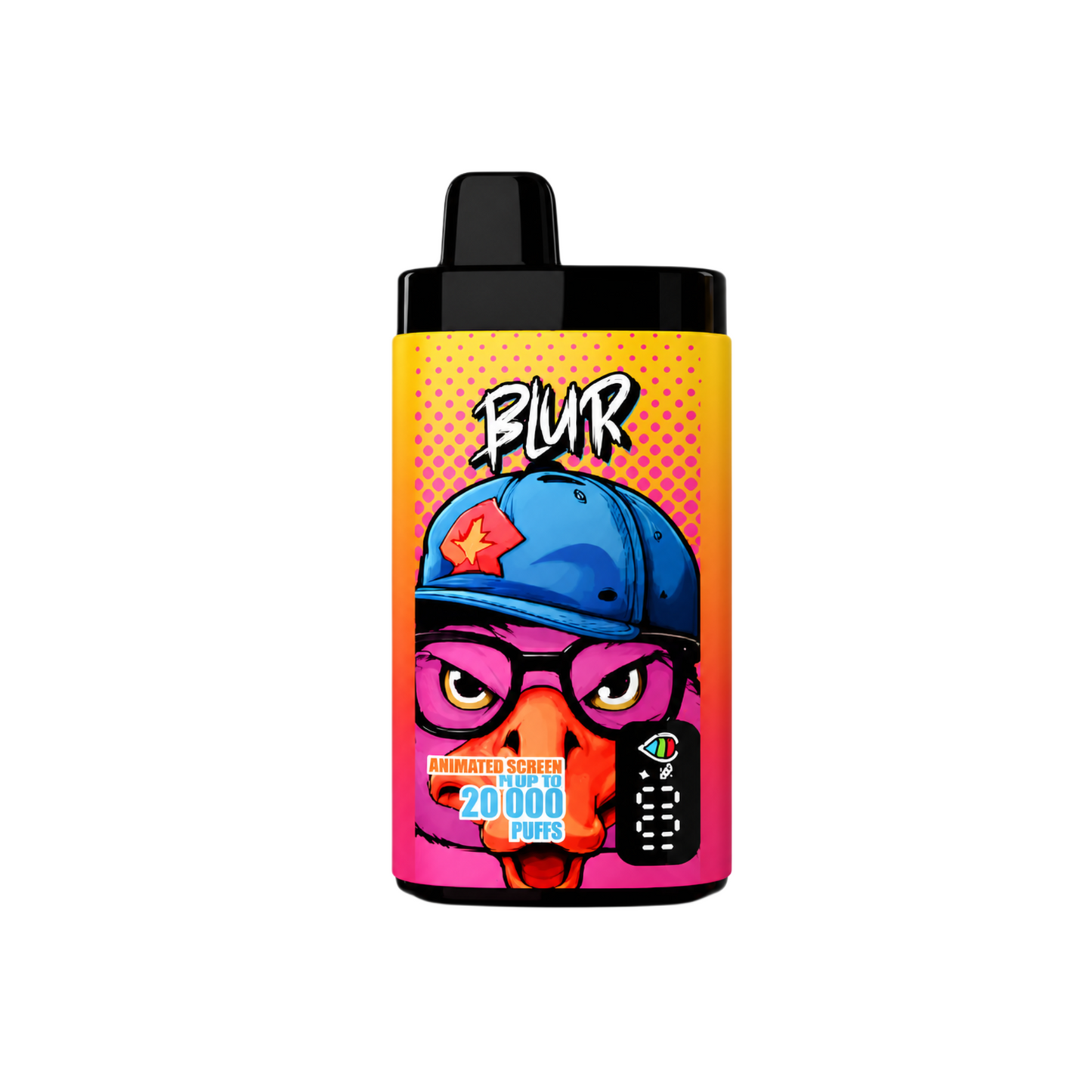 Vaper desechable Blur 20000 Strawberry Banana con hasta 20000 caladas y delicioso sabor a fresa y plátano