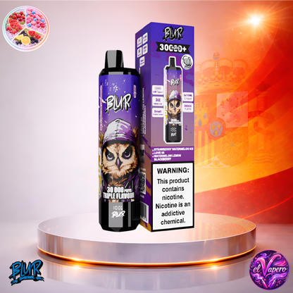 Vapers Desechables - Cigarrillo electrónico - España - Blur - 30000 - 30K - Strawberry Watermelon Ice Love 66 Watermelon Lemon Blackberry 30000 Caladas - Los más baratos