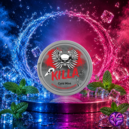Bolsas de nicotina KILLA Snus 12,8 mg Mint con refrescante sabor a menta