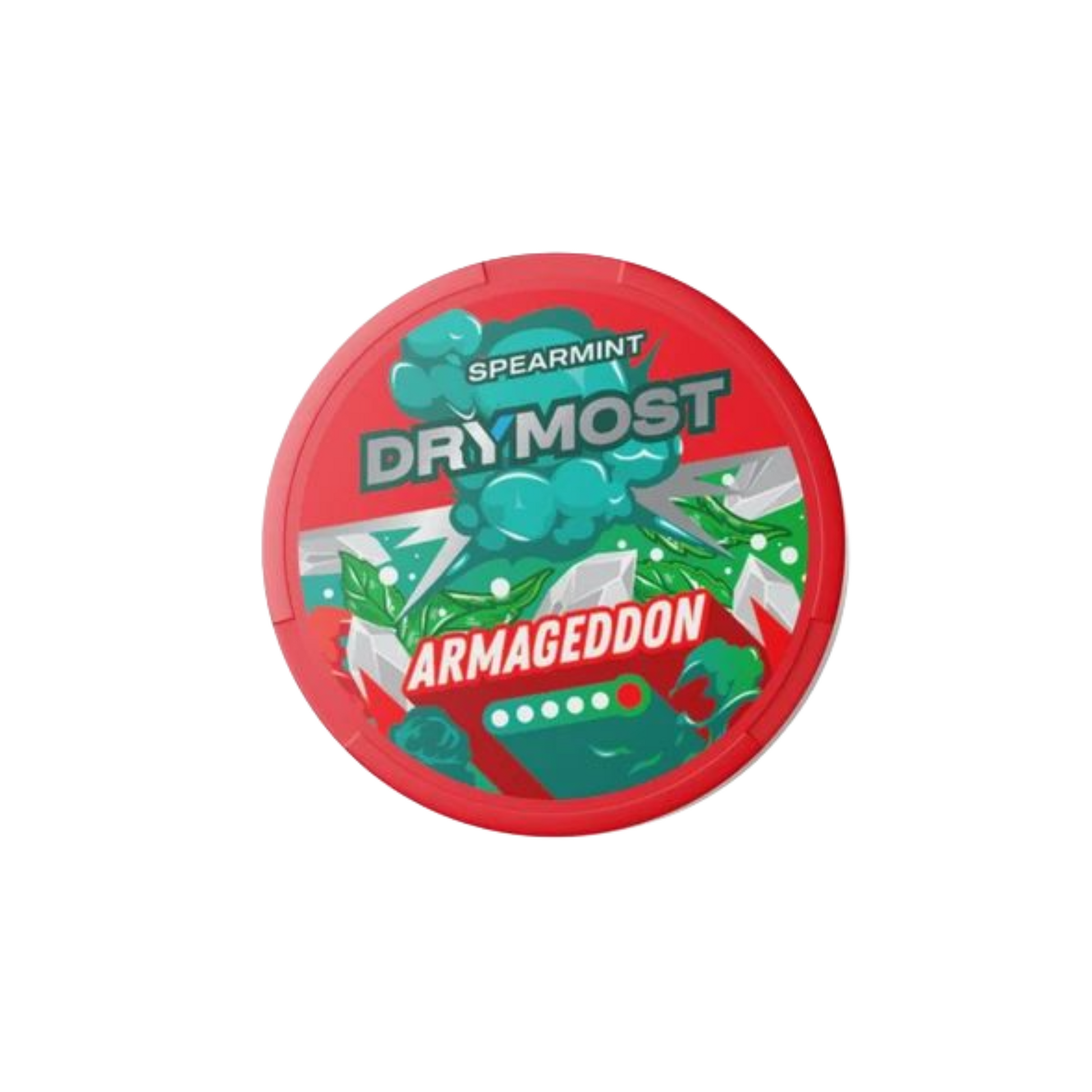 DRYMOST Snus Armageddon 36 mg Mint con intenso sabor a menta