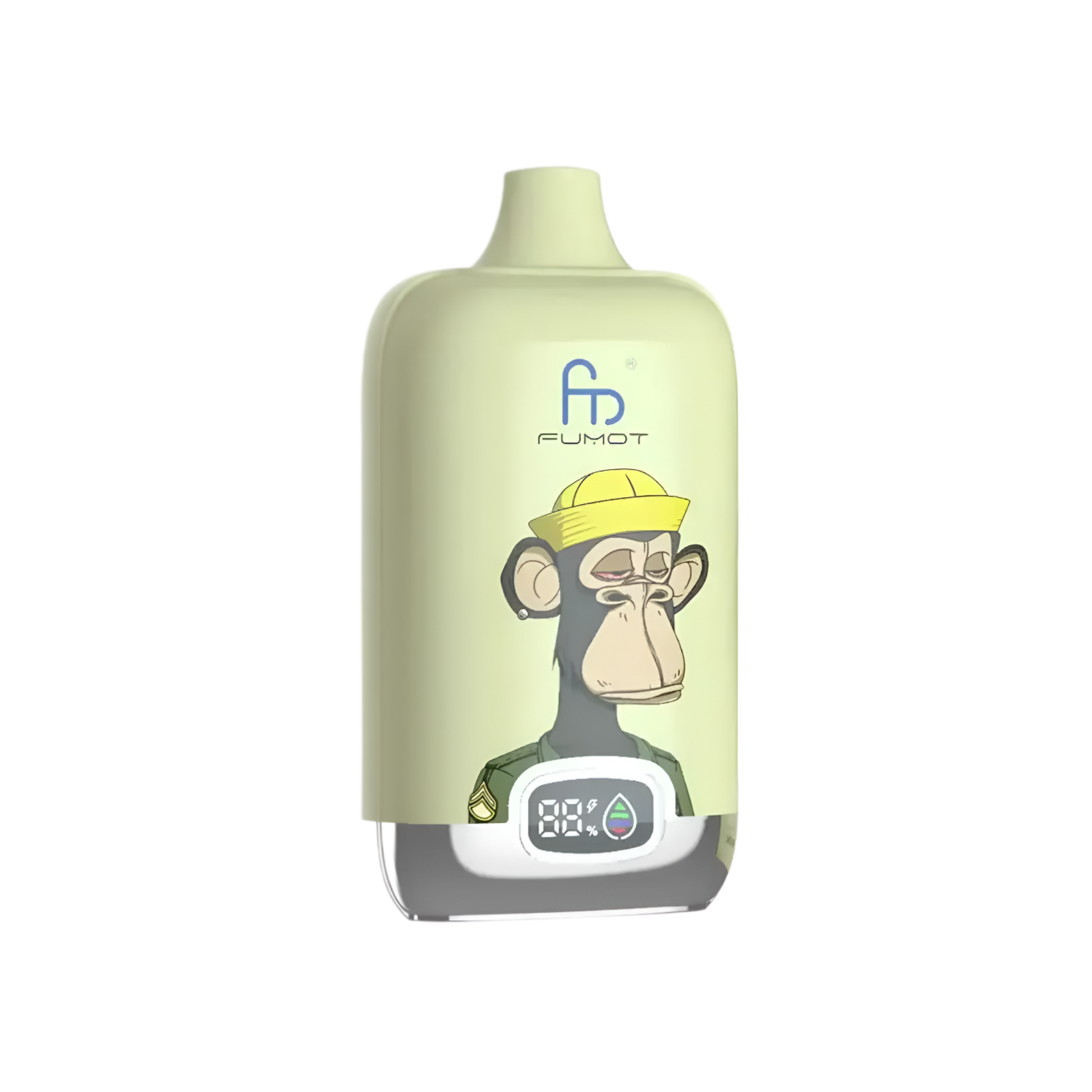 Vape desechable Fumot Digital Box 12K Lemon Lime con hasta 12000 caladas y refrescante sabor a limón y lima