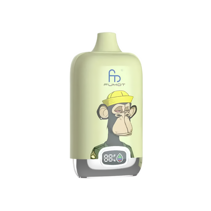Vape desechable Fumot Digital Box 12K Lemon Lime con hasta 12000 caladas y refrescante sabor a limón y lima