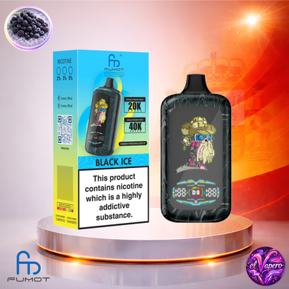 Vapers Desechables - Cigarrillo electrónico - España - Fumot - Digital Monkey - 40K - Black Ice 40000 Caladas - Más baratos
