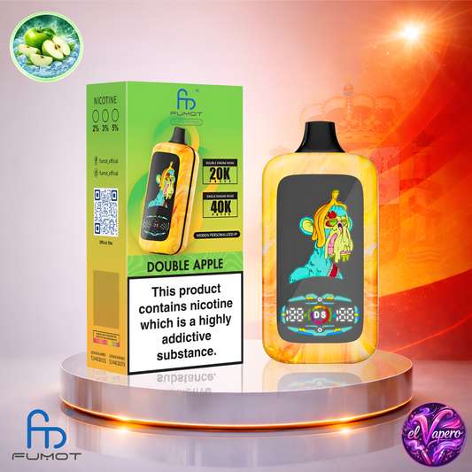 Vapers Desechables - Cigarrillo electrónico - España - Fumot - Digital Monkey - 40K - Double Apple 40000 Caladas - El mejor precio