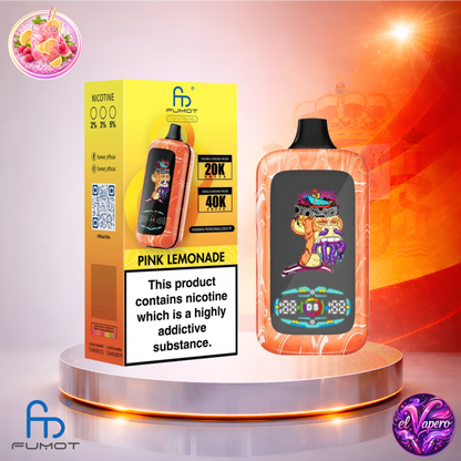 Vapers Desechables - Cigarrillo electrónico - España - Fumot - Digital Monkey - 40K - Pink Lemonade 40000 Caladas - El mejor precio