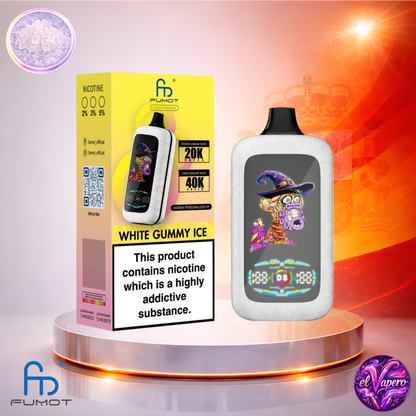 Vapers Desechables - Cigarrillo electrónico - España - Fumot - Digital Monkey - 40K - White Gummy Ice 40000 Caladas - Más baratos
