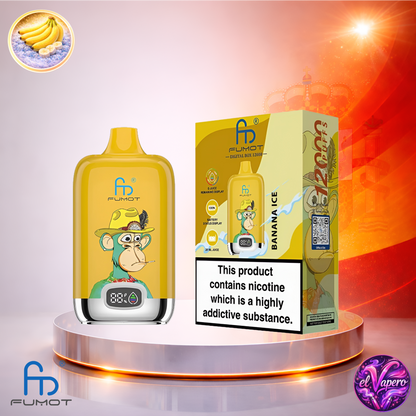 Vapers Desechables - Cigarrillo electrónico - España - Fumot - DigitalBox - 12K - Banana Ice 12000 Caladas - Los más baratos