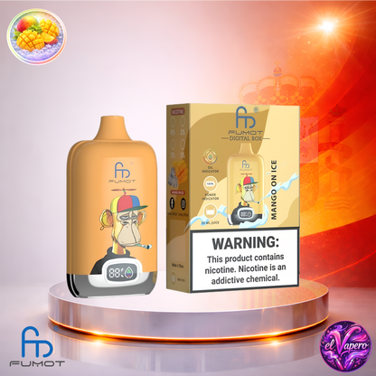 Vapers Desechables - Cigarrillo electrónico - España - Fumot - DigitalBox - 12K - Mango On Ice 12000 Caladas - El mejor precio