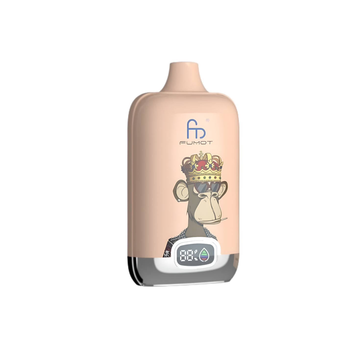 Vaper desechable Fumot Digital Box 12K Strawberry Banana con hasta 12000 caladas y sabor a fresa y plátano