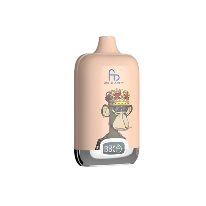 Vaper desechable Fumot Digital Box 12K Strawberry Banana con hasta 12000 caladas y sabor a fresa y plátano