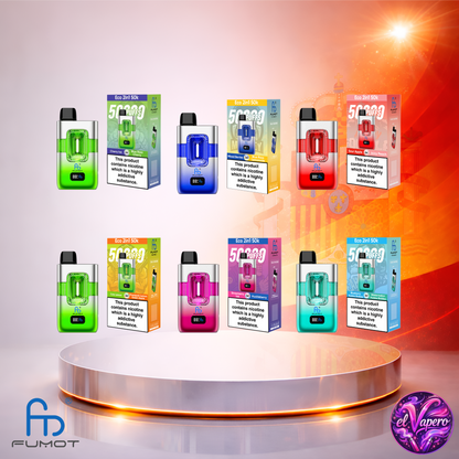 Vapers Desechables - Cigarrillo Electrónico - España - Fumot - Eco 2 En 1 - 50K - Mix 4 50000 Caladas - Más baratos