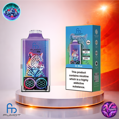 Vapers Desechables - Cigarrillo electrónico - España - Fumot - Leopard - 40K - Dr Blue 40000 Caladas - El mejor precio