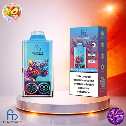 Vapers Desechables - Cigarrillo electrónico - España - Fumot - Leopard - 40K - Peach Mango Pineapple 40000 Caladas - Los más baratos